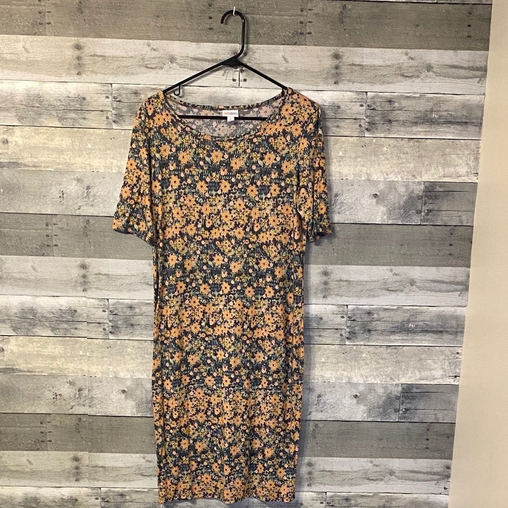 LuLaRoe Julia Dress Size L